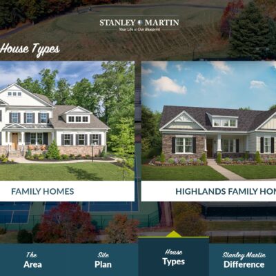 A selection for Single Family & Multi Home categories to preview avaialable homes